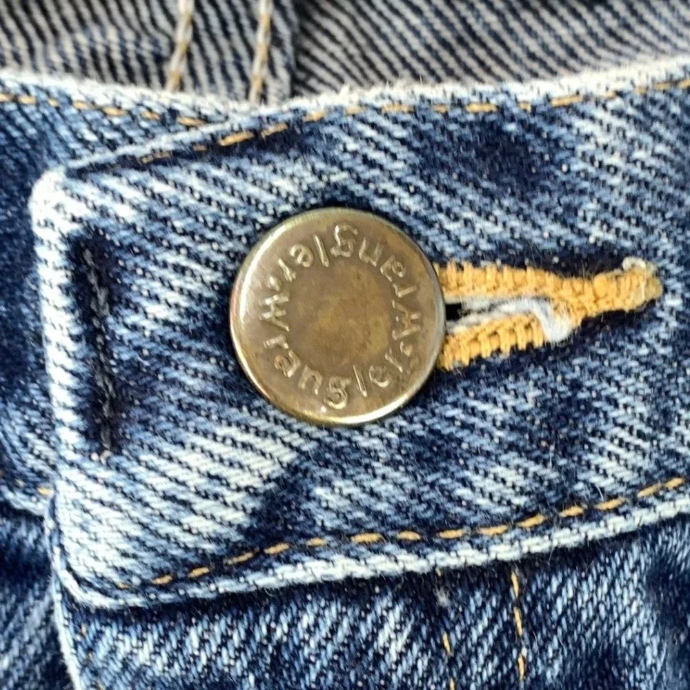 Wrangler Jeans‎ Mens 36x32 Dark Denim Regular Fit Western Faded Workwear